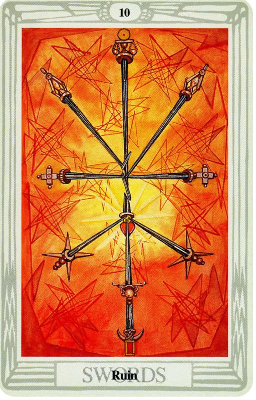 Thoth Deck The 10 Of Swords