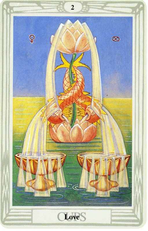 Thoth Deck The 2 Of Cups