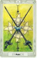 Thoth Deck The 2 Of Swords