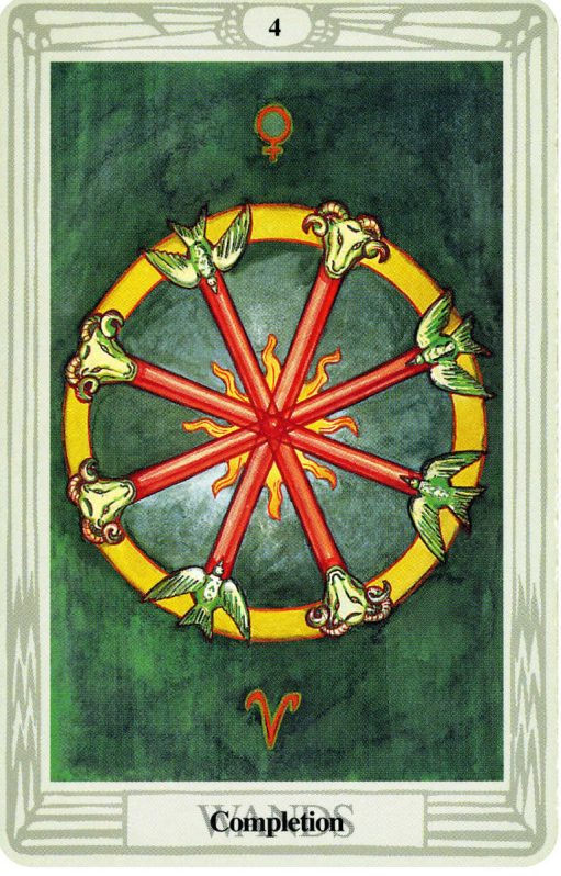 Thoth Deck The 4 Of Wands