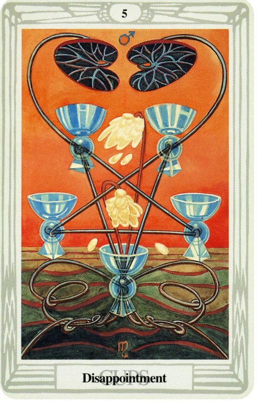 Thoth Deck The 5 Of Cups