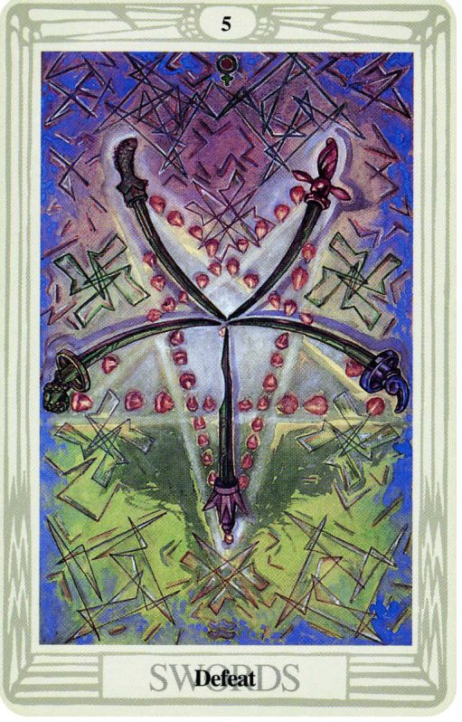 Thoth Deck The 5 Of Swords