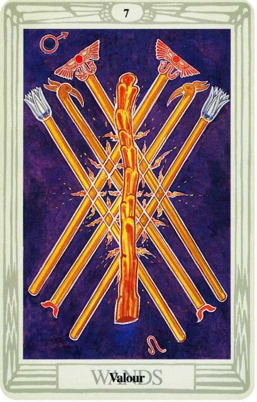 Thoth Deck The 7 Of Wands