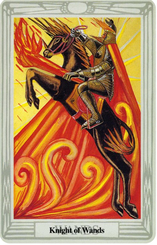 Thoth Deck The Knight Of Wands
