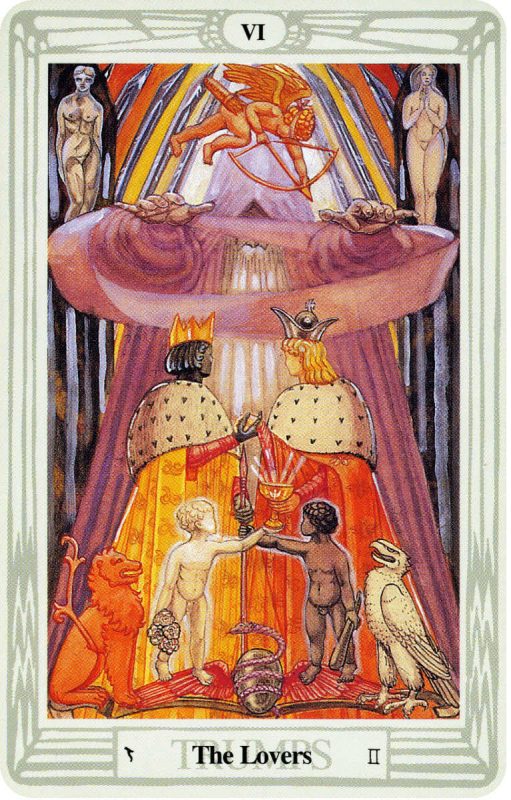 The Lovers From The Thoth Deck